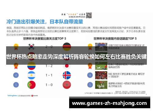 世界杯热点赔率走势深度解析阵容轮换如何左右比赛胜负关键